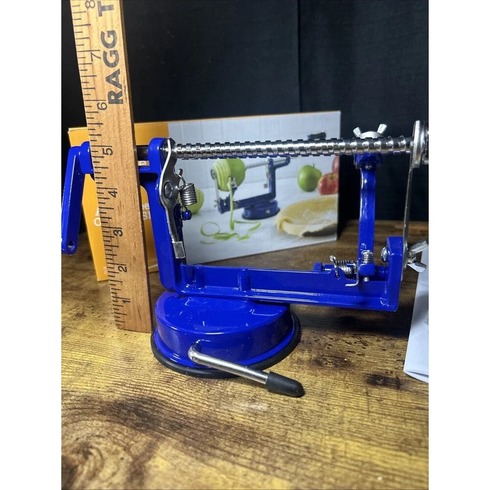 Our Table Apple Peeler Corer And Slicer W/ Suction Base Peel Core & Slice Potato
